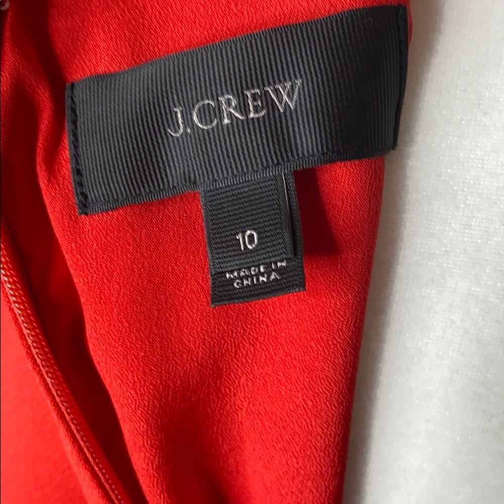 J. Crew Red Sleeveless Shift Dress - Picture 7 of 7